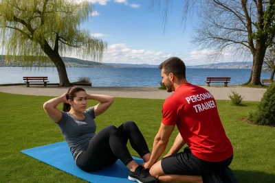 Fitnesstraining mit Personal Trainer